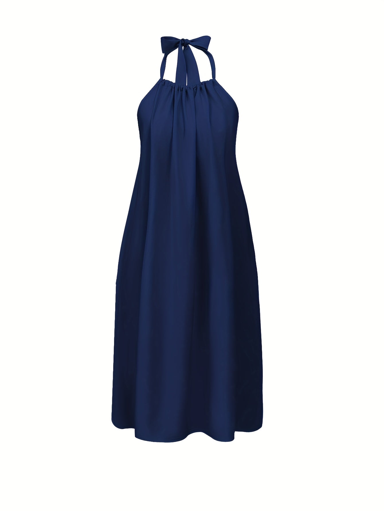 Women's backless halterneck maxi dress for summer and parties