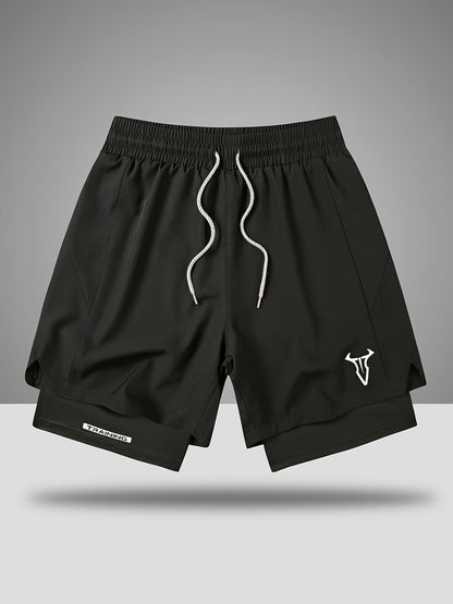 Herren Trainingsshorts Sport Fitness mit elastischem Bund und Kordelzug