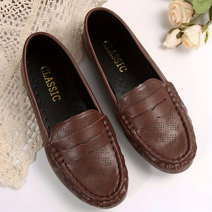Women's Comfort Loafers – Classic Flexible Slip-On Shoes for Everyday and Leisure