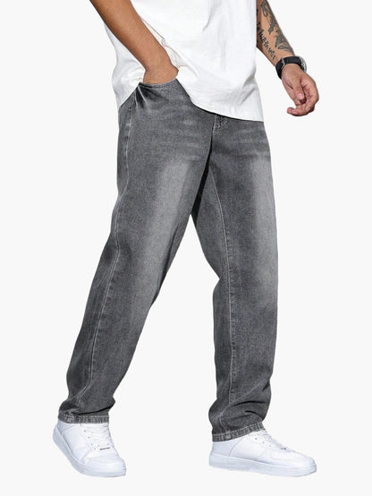 Men's Loose-Fitting Trousers – Everyday and Leisure Street Style Basic
