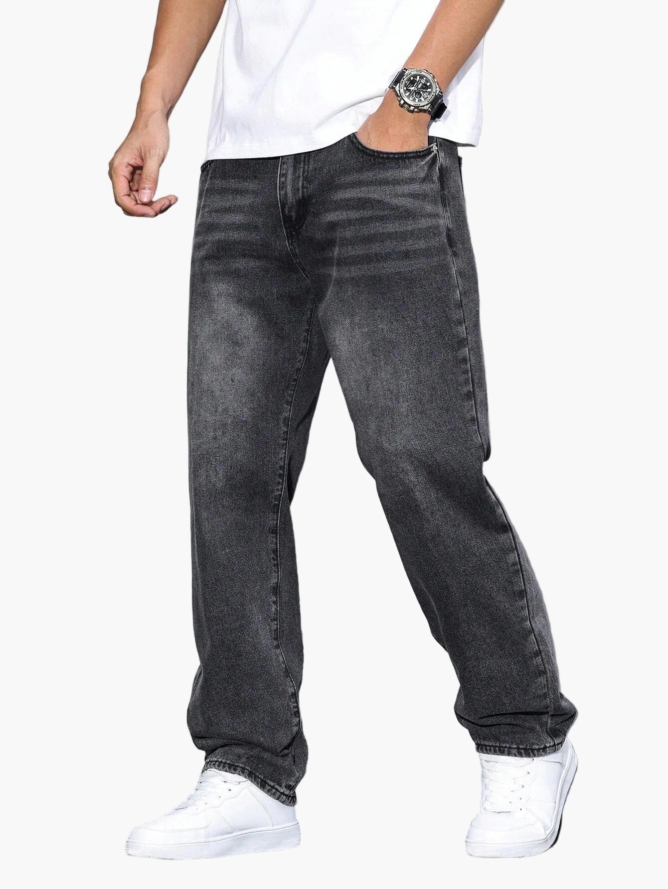 Men's Loose-Fitting Trousers – Everyday and Leisure Street Style Basic