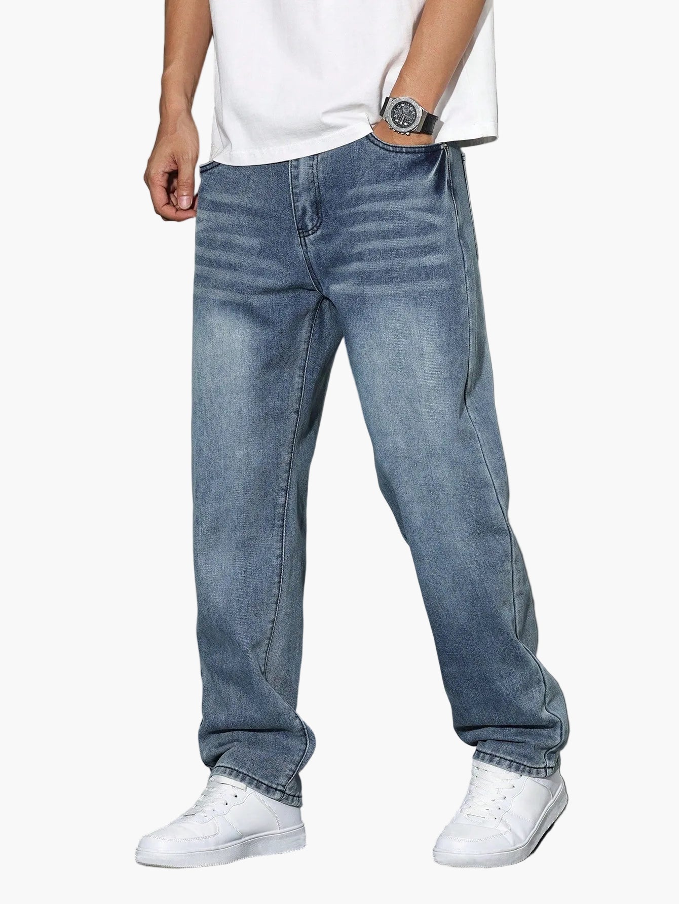 Men's Loose-Fitting Trousers – Everyday and Leisure Street Style Basic