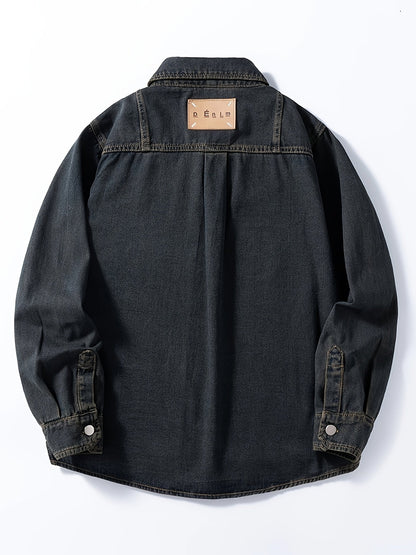 Men's Denim Overshirt in Casual Style – Ideal for Everyday and Leisure