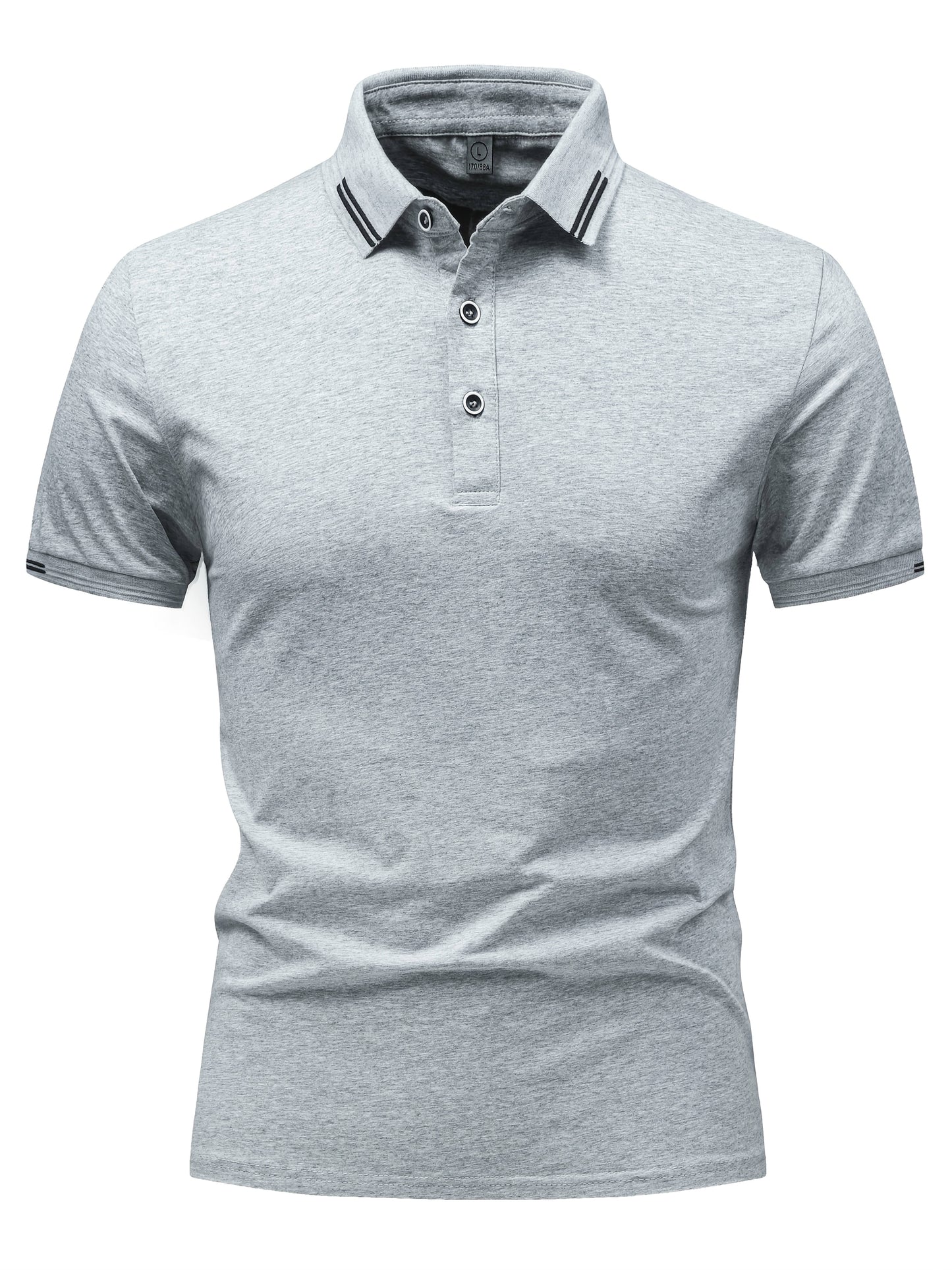Herren Polohemd Klassisch Freizeit Kurzarm mit Knopfleiste