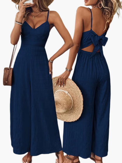 Women's Elegant Jumpsuit with Spaghetti Straps – Perfect for Spring and Summer