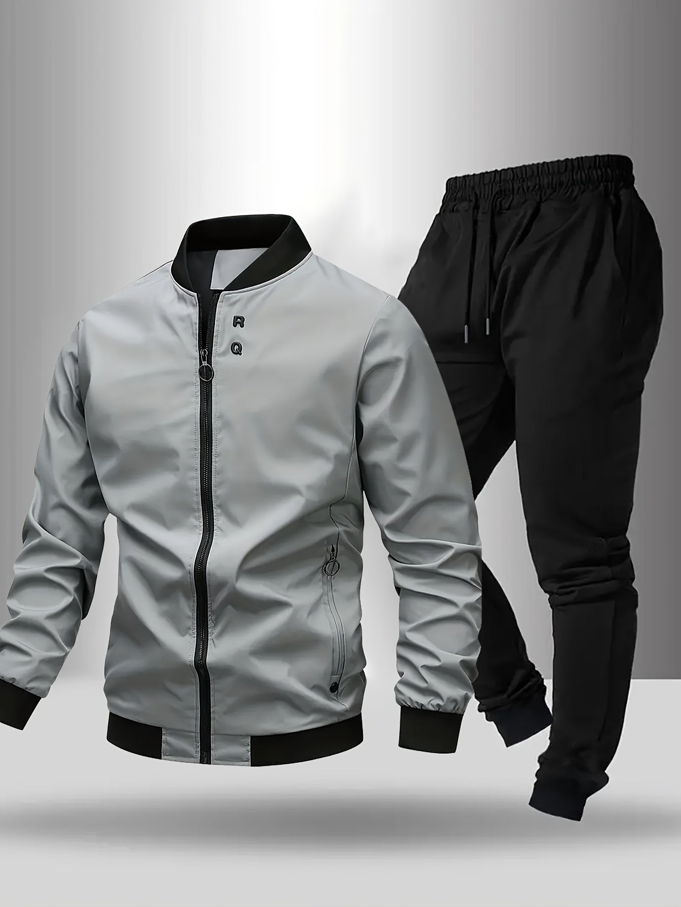 Men's Sports Tracksuit Casual Set – Jacket & Pants, Modern Design