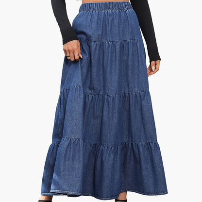 Women's Maxi Skirt Elegant Flared Summer Casual