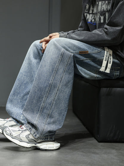 Men's Baggy Jeans Loose Fit Streetwear Casual Pants for Everyday and Going Out