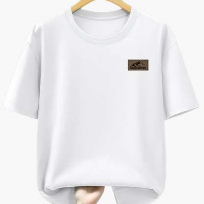 Men's T-Shirt with Mountain Logo – Casual Leisure Shirt for Everyday & Outdoor Use