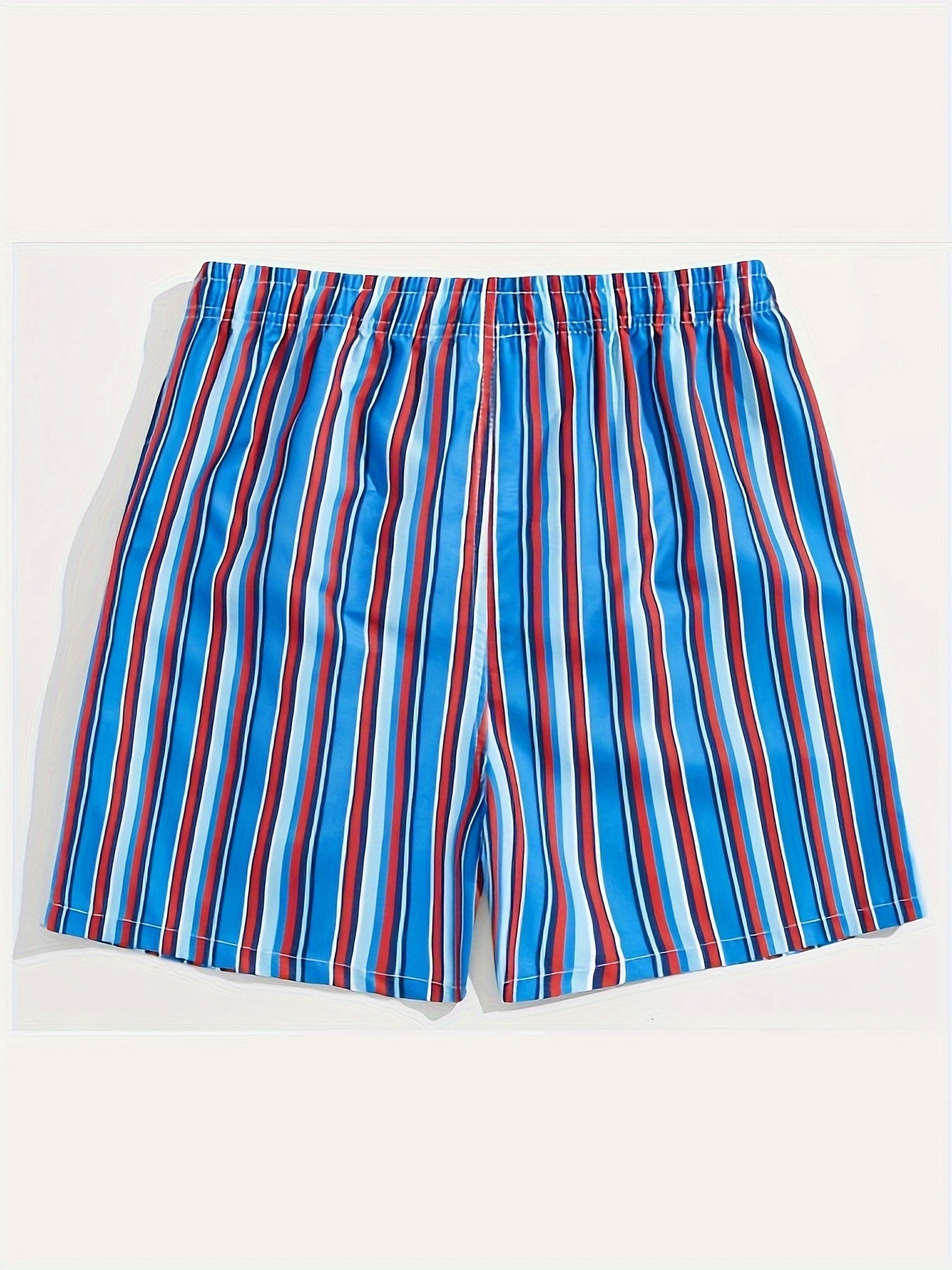 Herren Badeshorts mit gestreiftem Design – Lässige Schwimmshorts für Strand und Pool