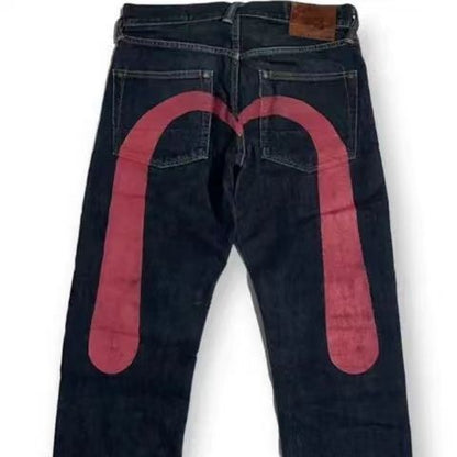 Jerry – Comfortable women's jeans without ladies with classic print