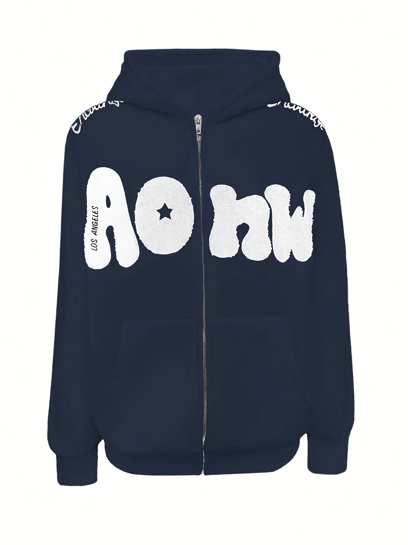 Women's zip-up hoodie – Pink, appliqués