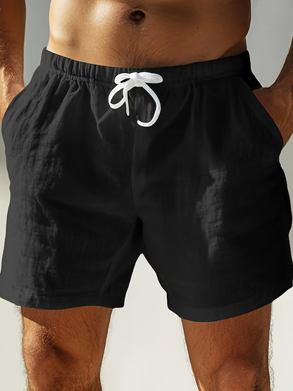 Men's Swim and Casual Shorts with Drawstring – Casual Boho Style for Beach and Everyday Wear