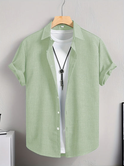 Herren Freizeithemd Kurzarm Modern Streetwear – Stilvolles Sommerhemd für Alltag & Freizeit