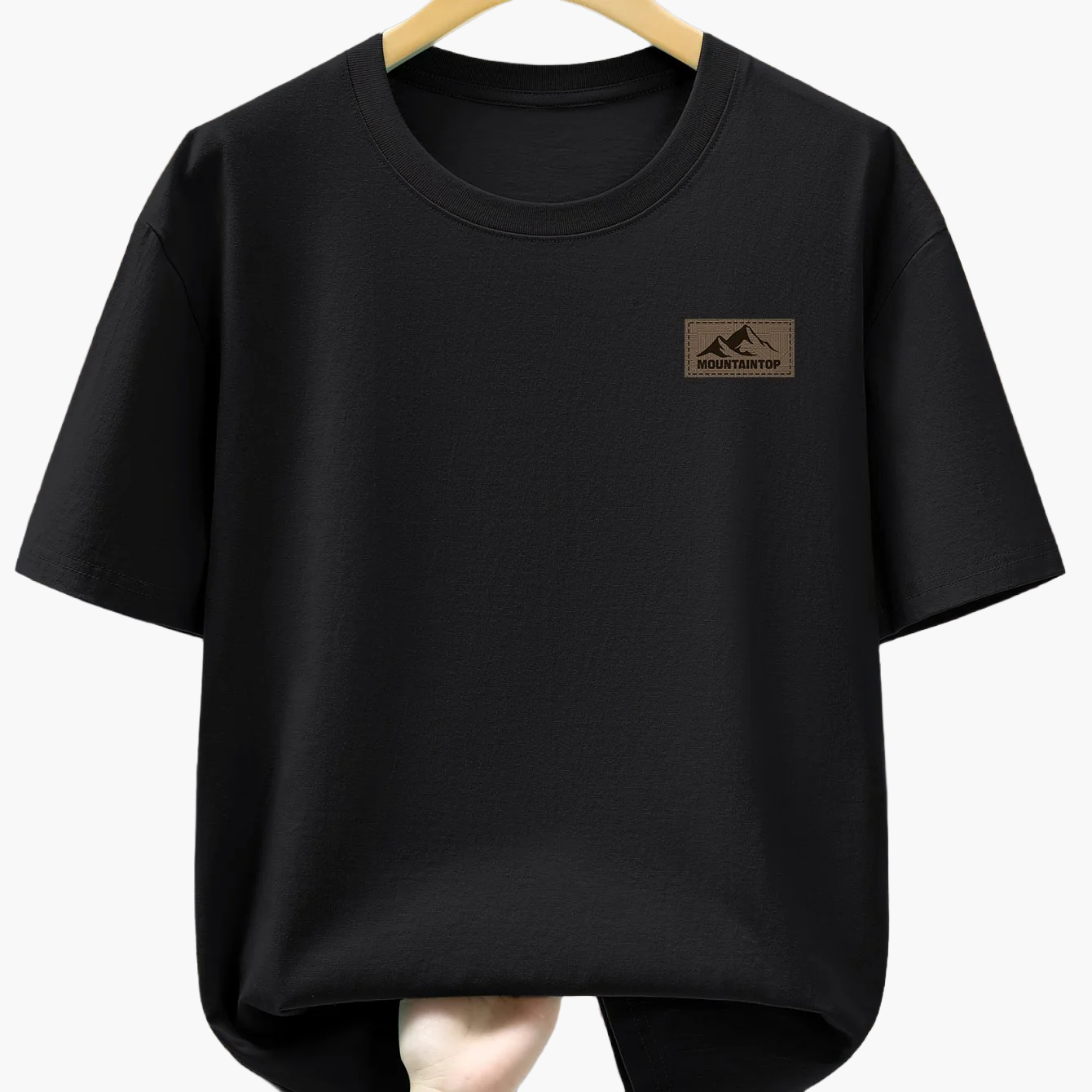 Men's T-Shirt with Mountain Logo – Casual Leisure Shirt for Everyday & Outdoor Use