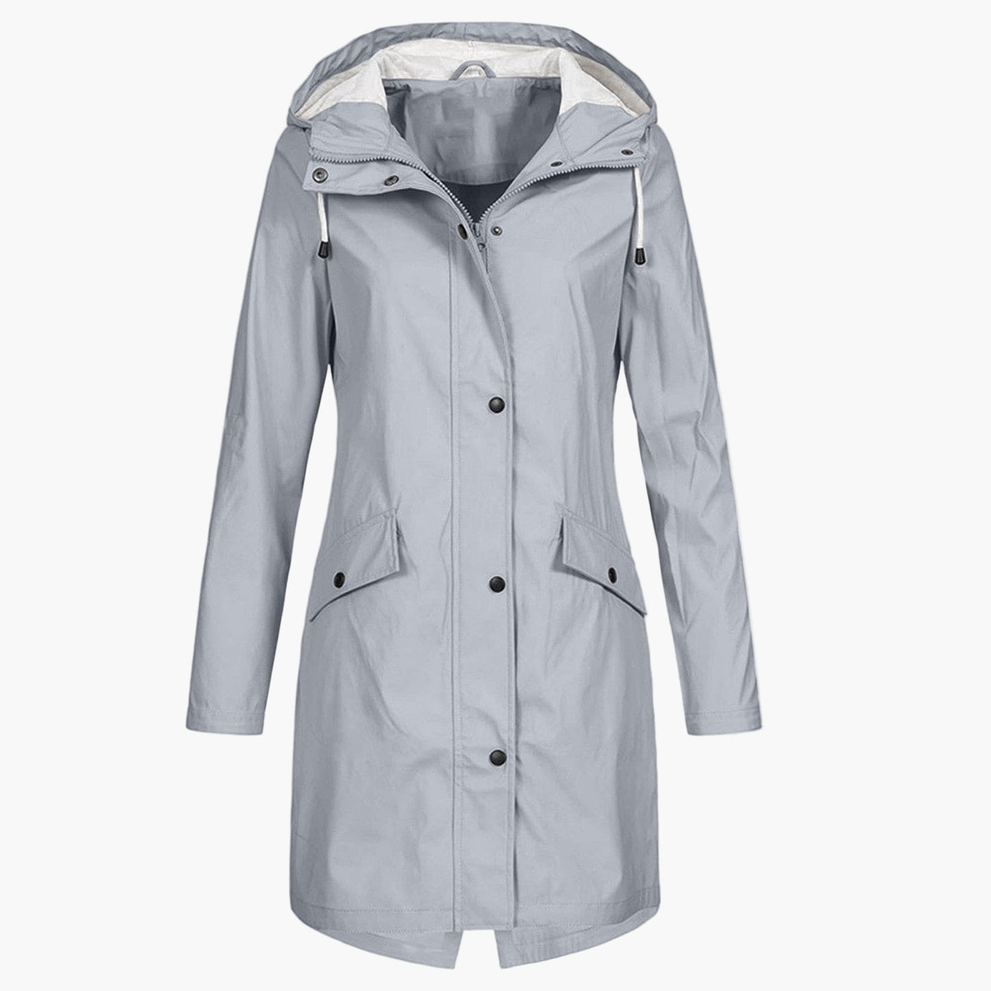Women's raincoat – Modern, long windbreaker for everyday & outdoor use