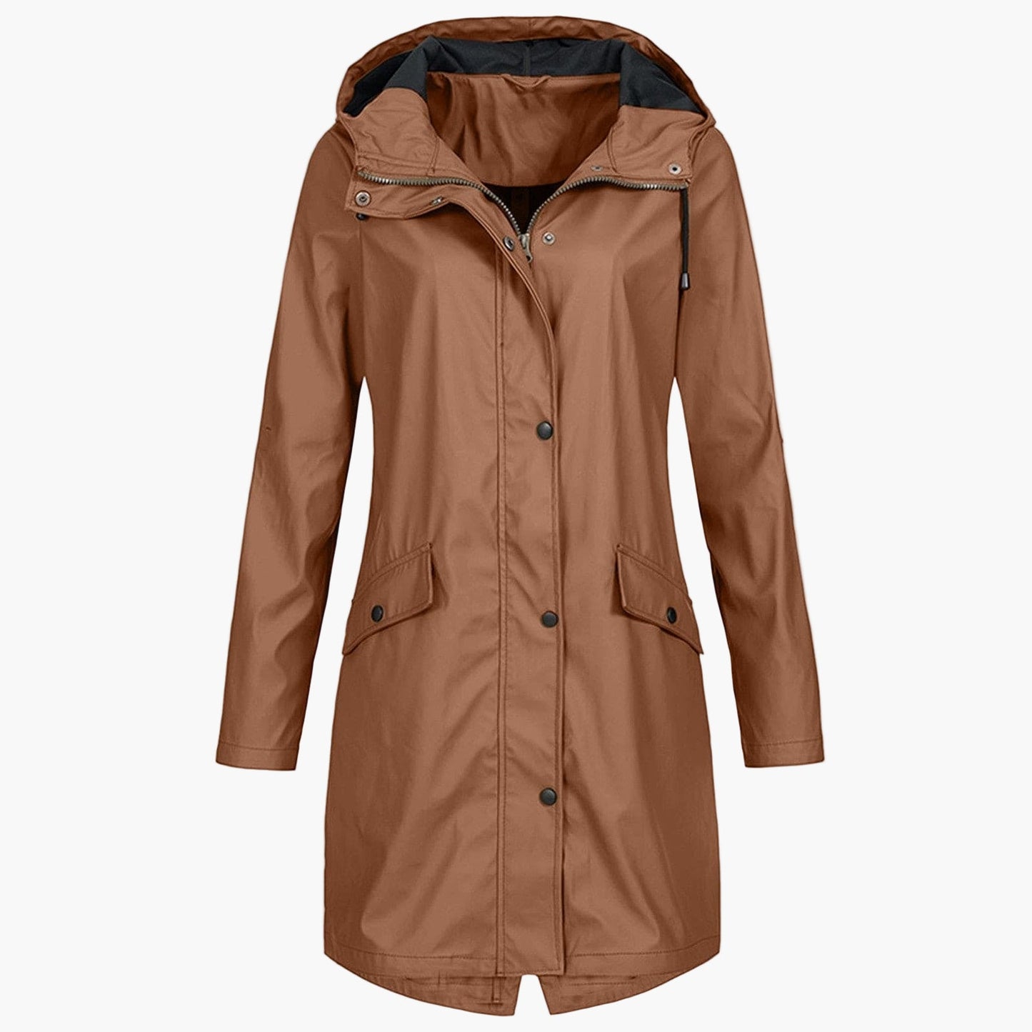 Women's raincoat – Modern, long windbreaker for everyday & outdoor use