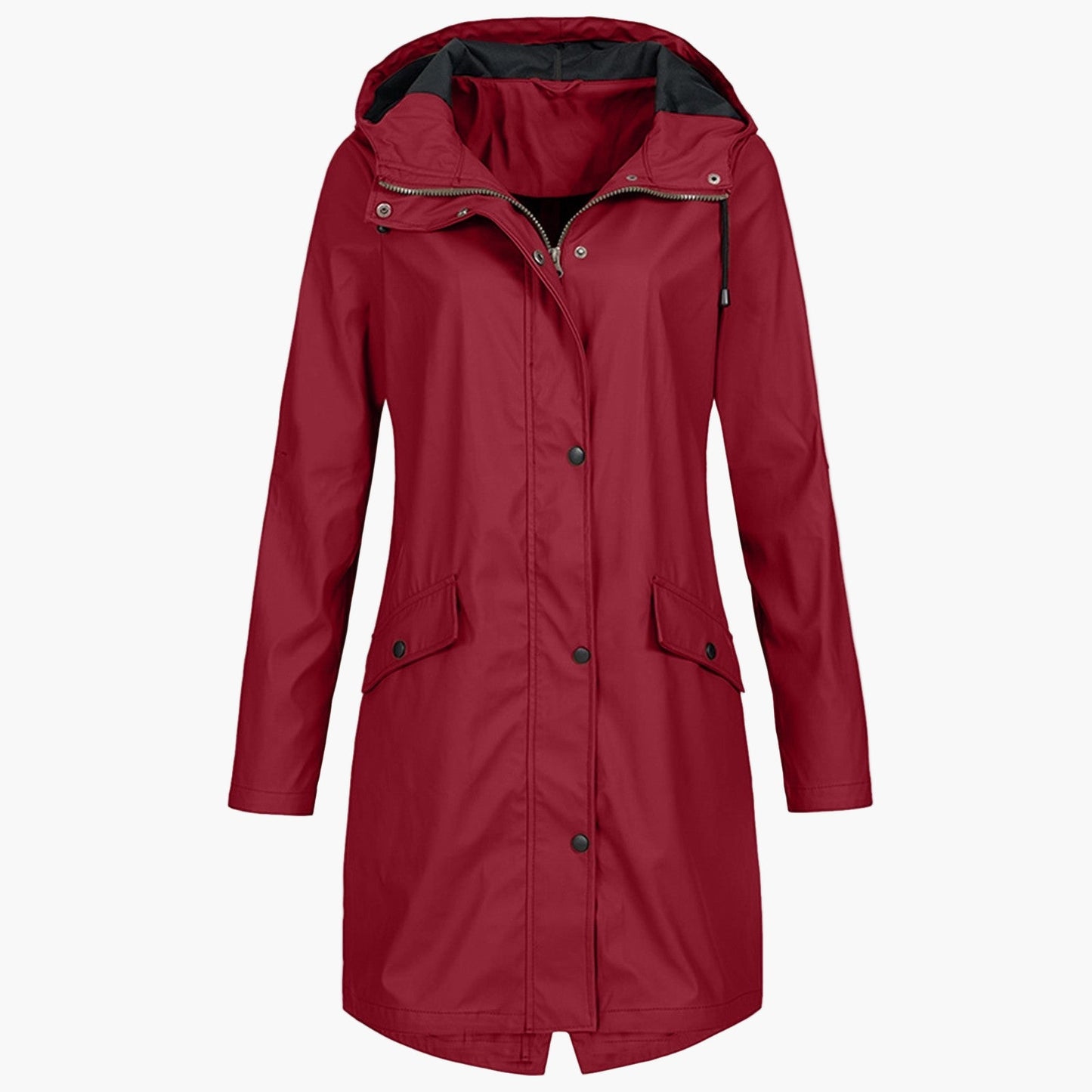 Women's raincoat – Modern, long windbreaker for everyday & outdoor use