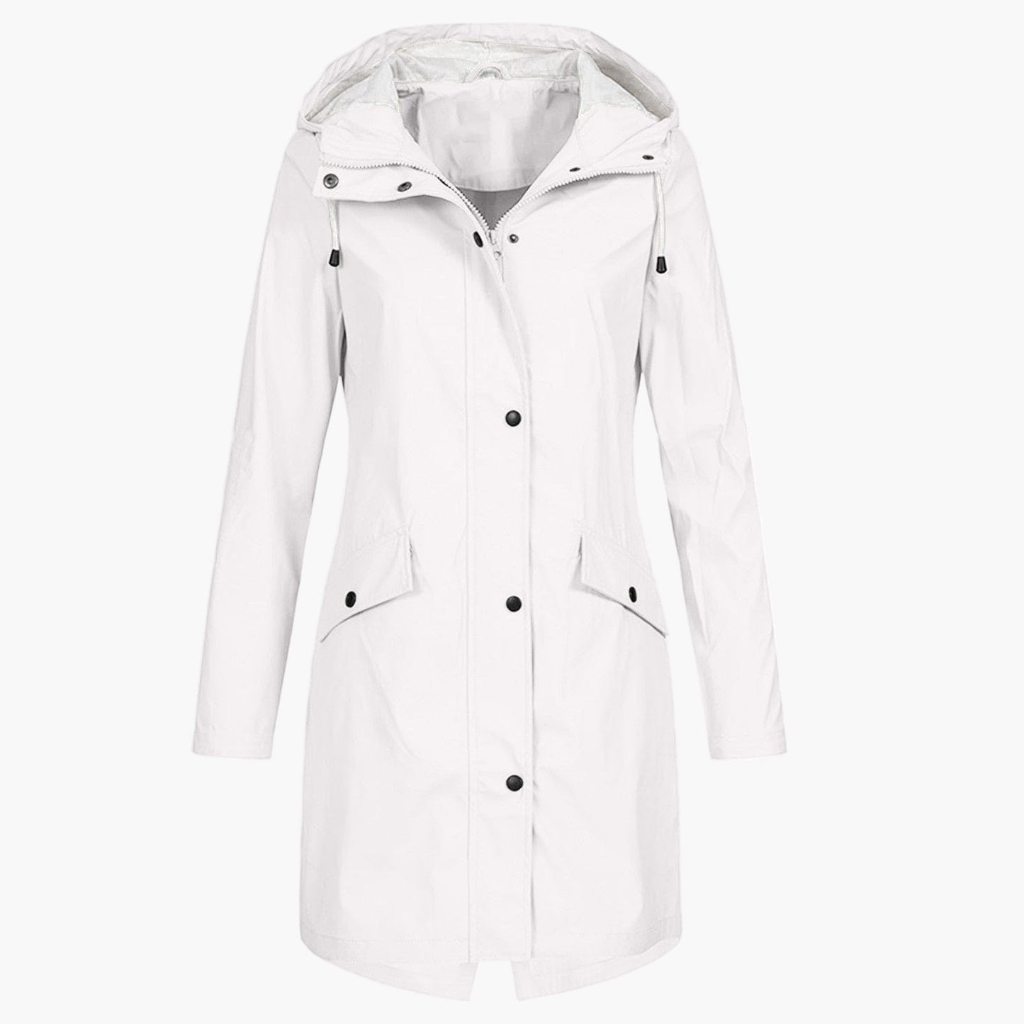 Women's raincoat – Modern, long windbreaker for everyday & outdoor use