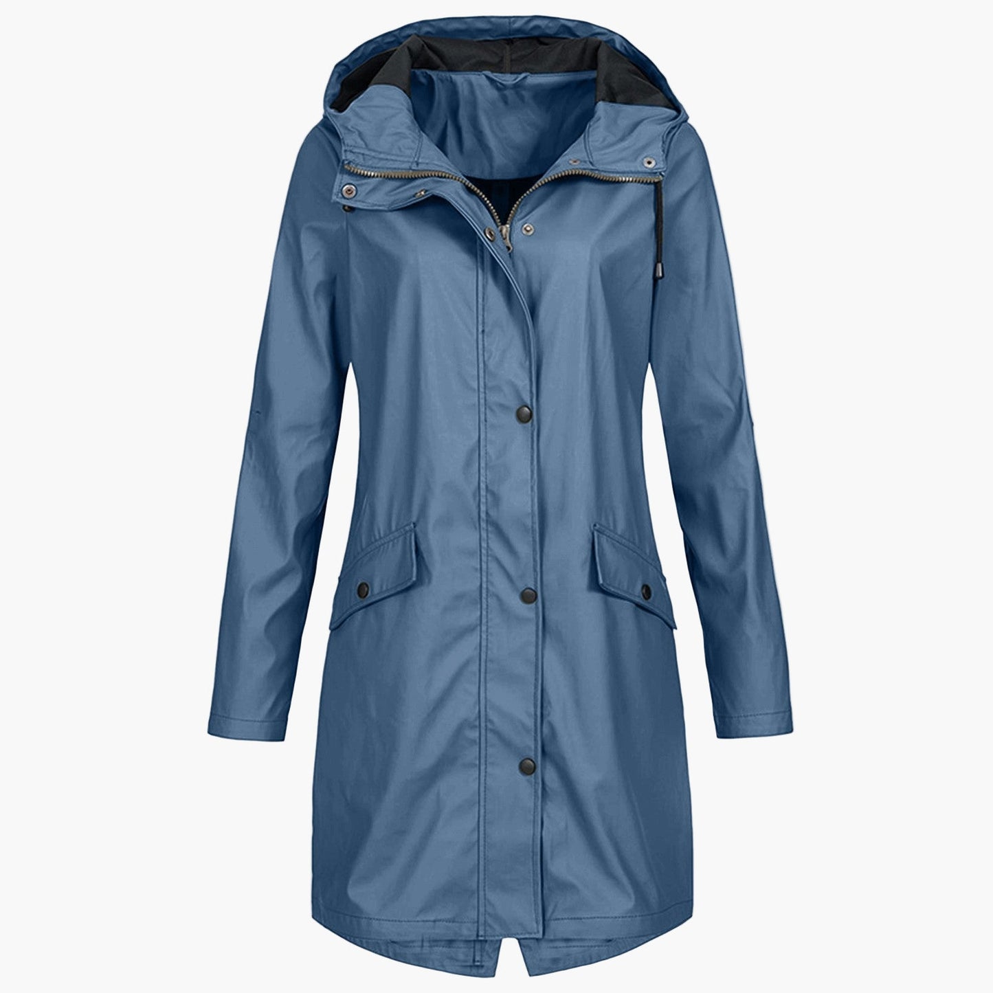 Women's raincoat – Modern, long windbreaker for everyday & outdoor use