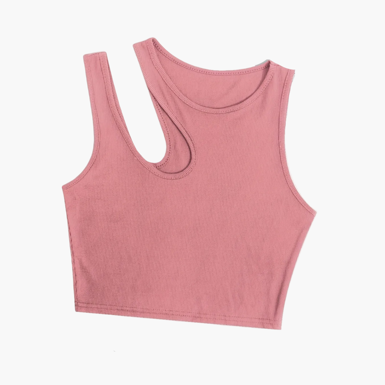 Damen Asymmetrisches Crop Top für Sommer – Modisches Party- und Freizeitoberteil