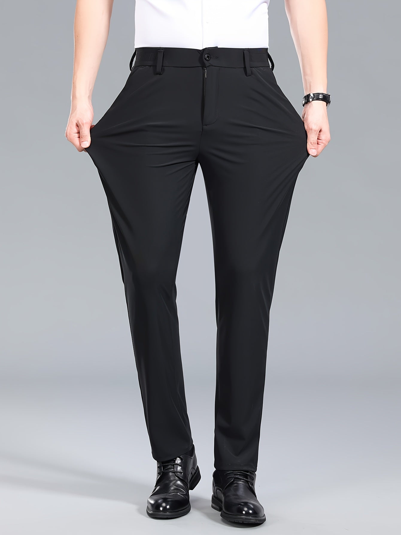 Men's Business Stretch Pants – Elegant, Comfortable Suit Pants for Office & Everyday Wear
