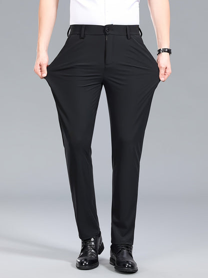 Men's Business Stretch Pants – Elegant, Comfortable Suit Pants for Office & Everyday Wear