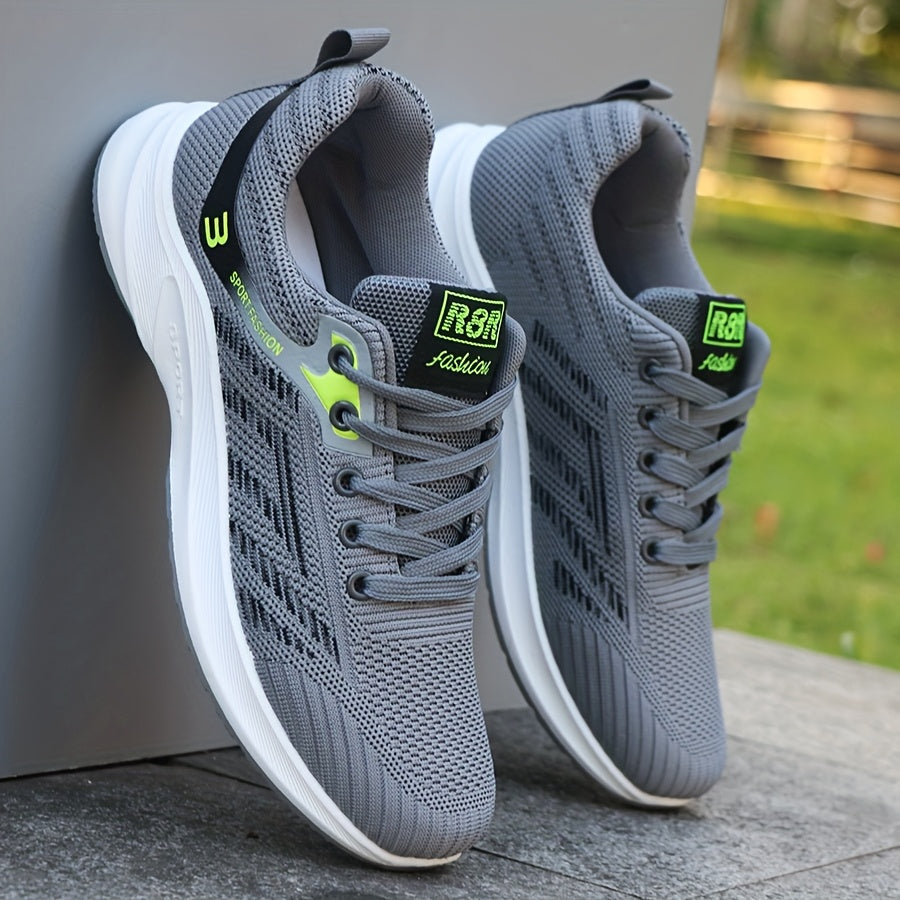 Men's Sports Shoes for Outdoor & Leisure – Breathable Lace-Up Sneakers