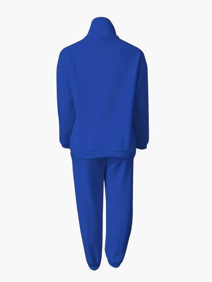 Women's half-zip sweatshirt with stand-up collar – casual streetwear pullover for autumn and winter
