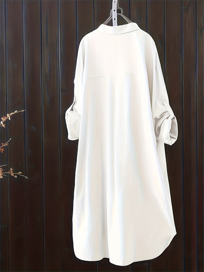 Women's Long Shirt Blouse Oversized Casual for Spring and Summer