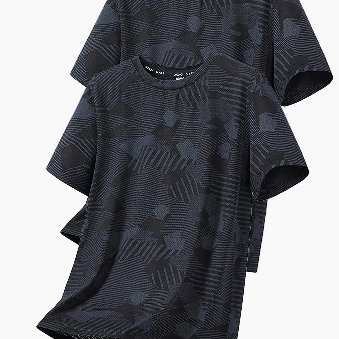 Herren Freizeit T-Shirt Set – Atmungsaktive Sommer Oberteile im tropischen Stil, ideal für Alltag und Sport