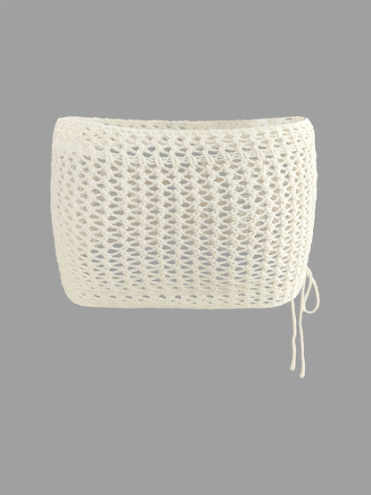 Women's Boho Crochet Mini Skirt – Beach Cover-Up, Summer Festival Style