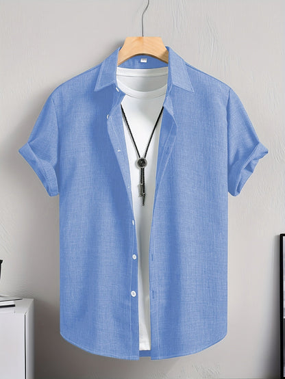 Herren Freizeithemd Kurzarm Modern Streetwear – Stilvolles Sommerhemd für Alltag & Freizeit