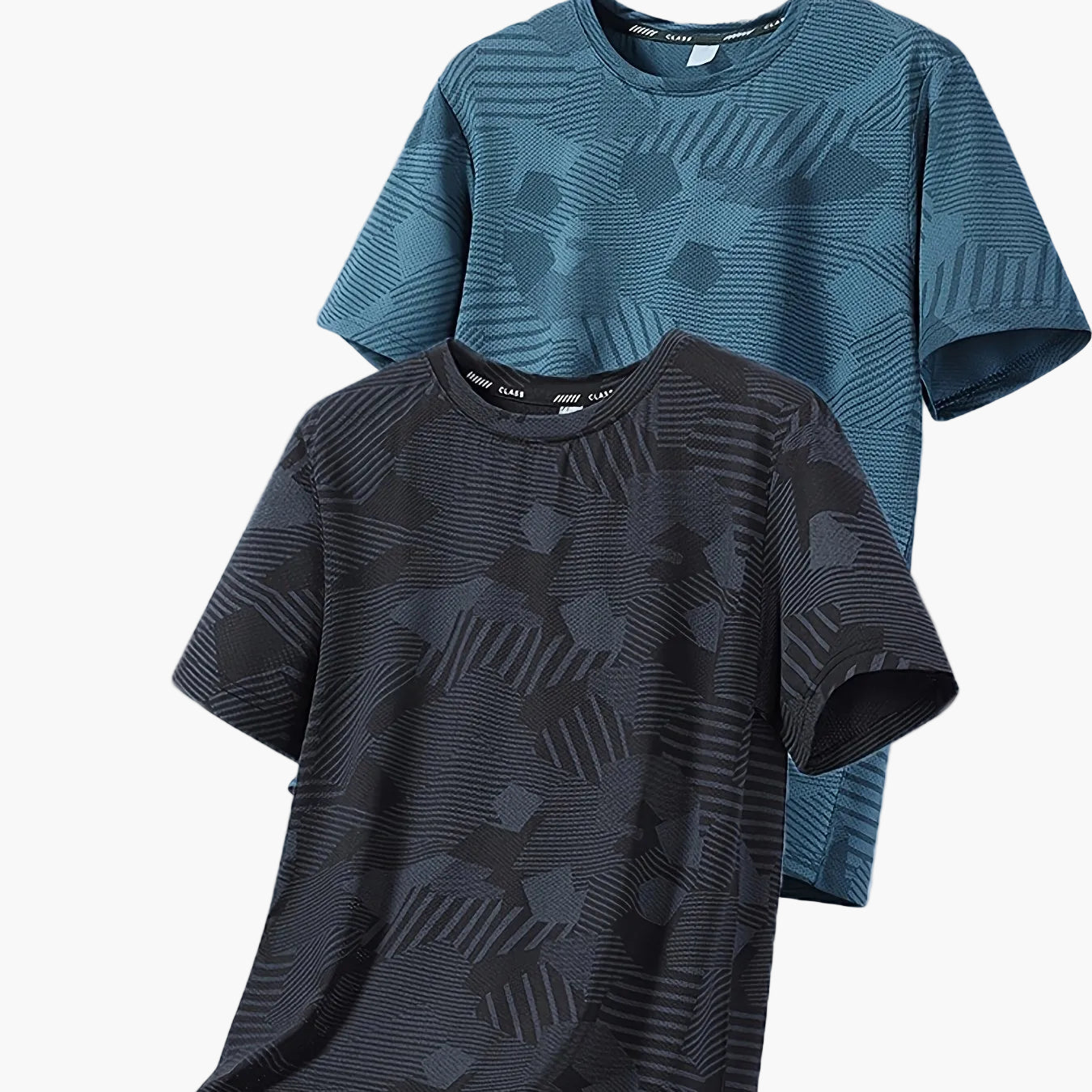 Herren Freizeit T-Shirt Set – Atmungsaktive Sommer Oberteile im tropischen Stil, ideal für Alltag und Sport