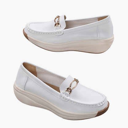 Women's Slip-On Loafer Elegant with Platform – Comfortable Casual Shoes for Everyday and Office