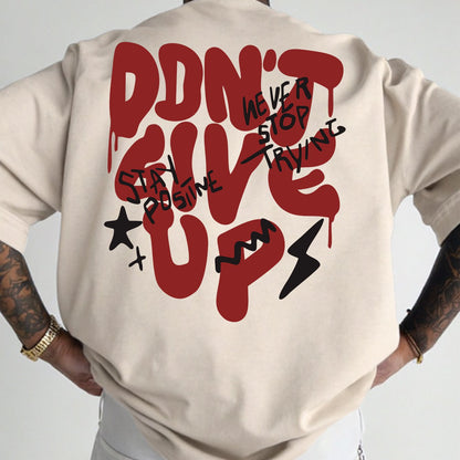 Men's Oversize Streetwear T-Shirt with Graphic Print – Casual Style, Inspiration & Motivation