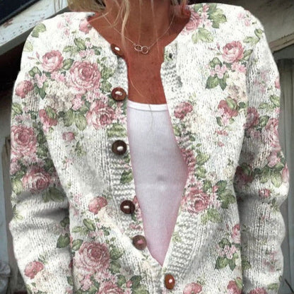 Dawn – Strickjacke mit 3D-Druck für Damen