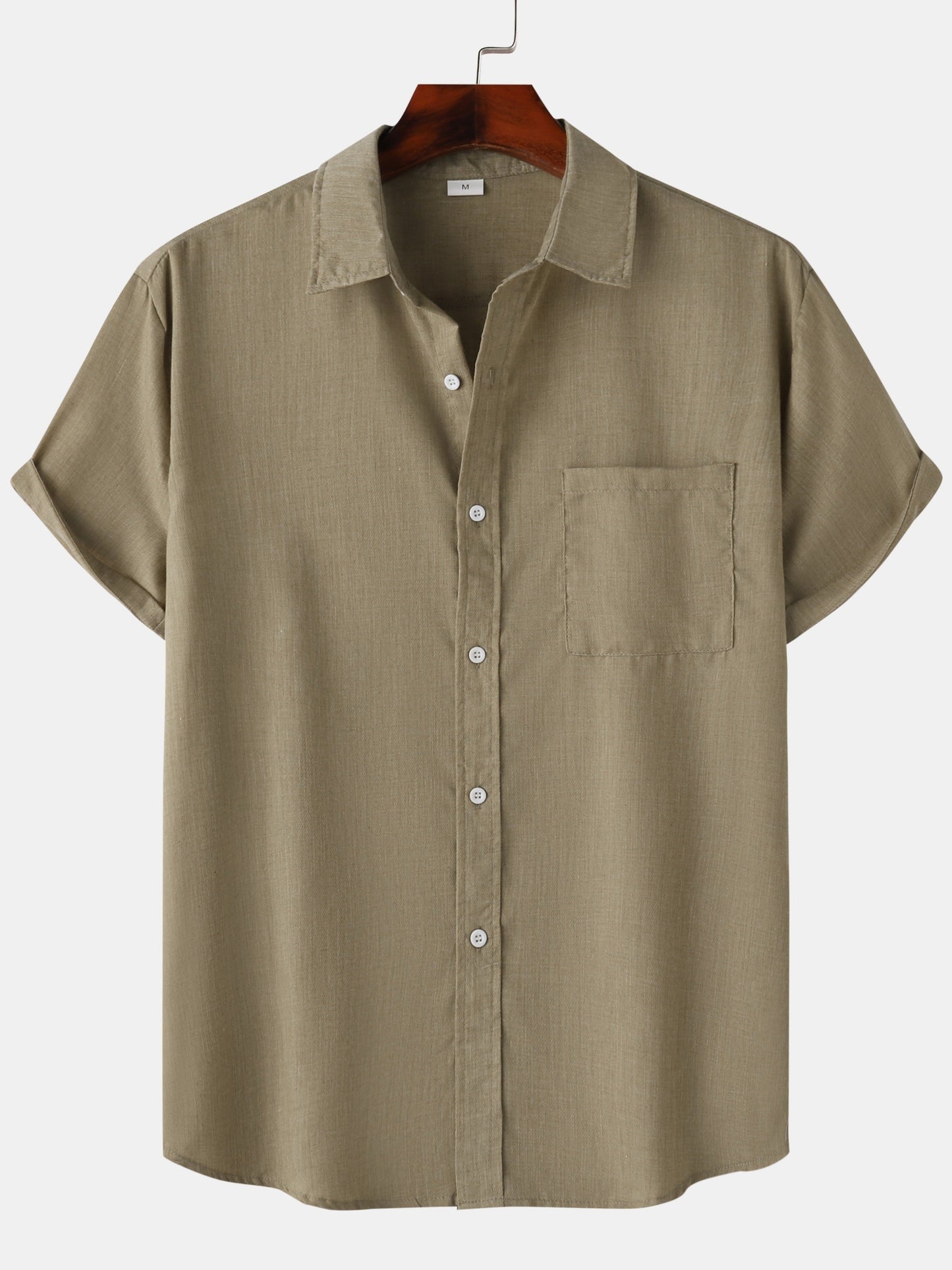 Men's Short-Sleeve Casual Shirt with Chest Pocket – Modern Summer Shirt for Everyday and Vacation