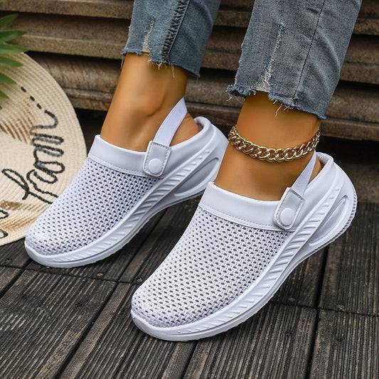 Women's Slip-On Mesh Clogs Comfortable Casual Shoes Sporty Style