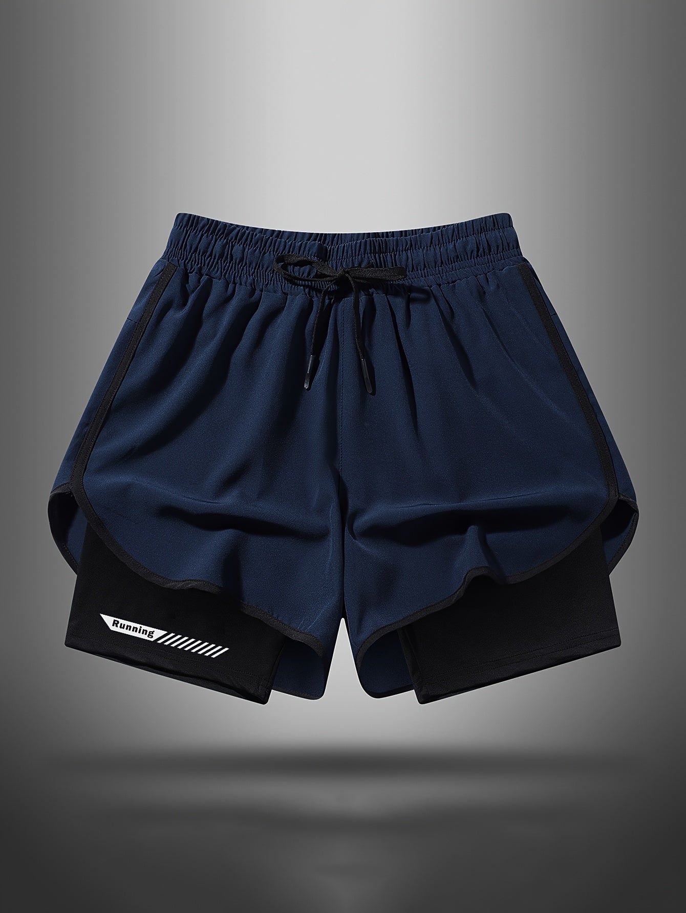 Herren Laufshorts mit integrierter Kompressionshose – Sportliche 2-in-1 Fitnessshorts für Training & Jogging