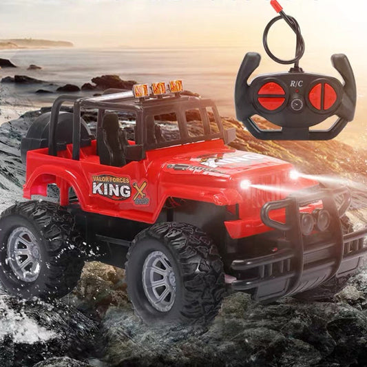 Remote-Controlled Offroad Toy Car for Boys – Adventure Jeep with Remote Control, Robust Design, Ideal Gift