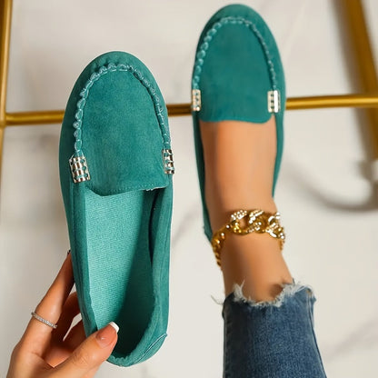 Women's Slip-On Moccasins Comfortable Casual Shoes for Everyday and Office Use