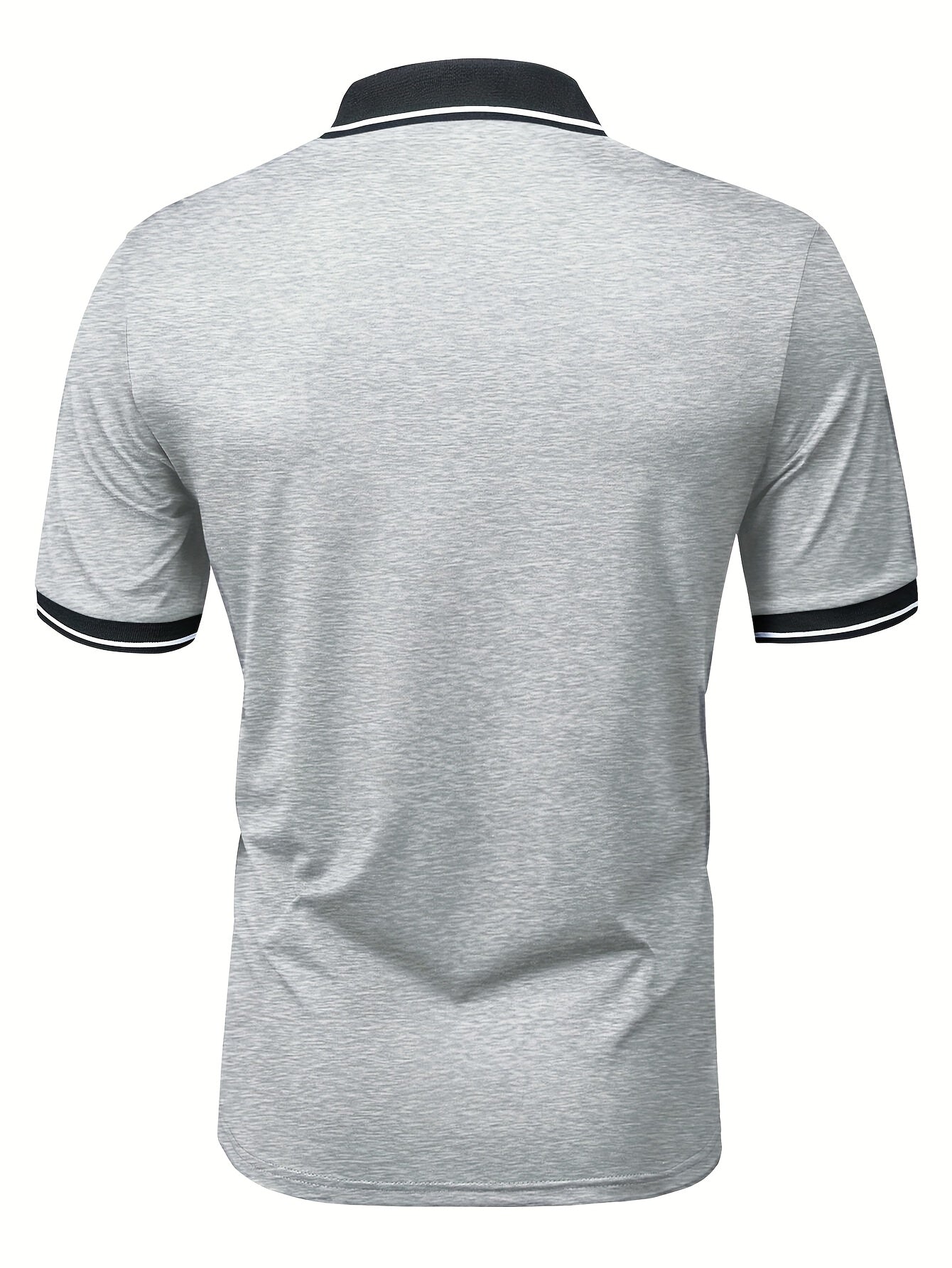 Herren Polo T-Shirt mit Kontrastkragen – Modisches Freizeitshirt für Alltag und Sport