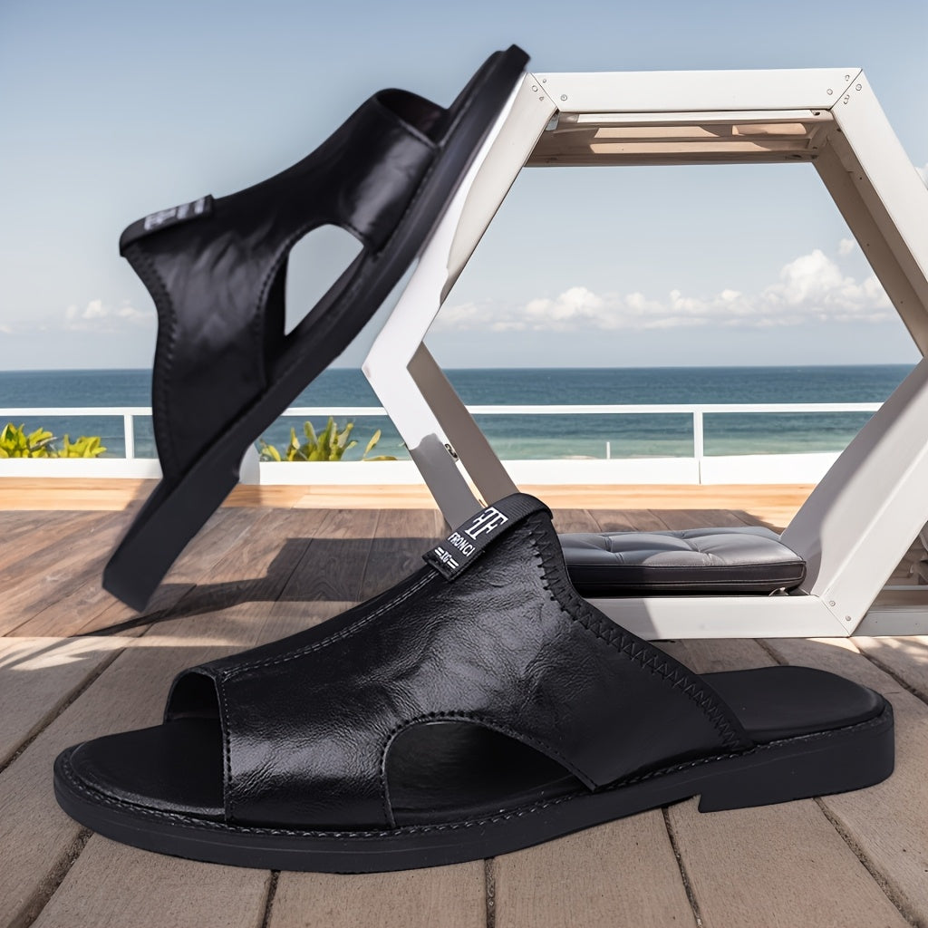 Herren Komfort Casual Outdoor Sandalen – Offene Zehen, Slip-On, Alltag & Freizeit