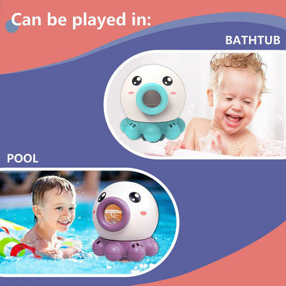 Children's Bath Toy Octopus – Interactive Water Spraying Toy for Babies and Toddlers – Bath Fun for Girls and Boys