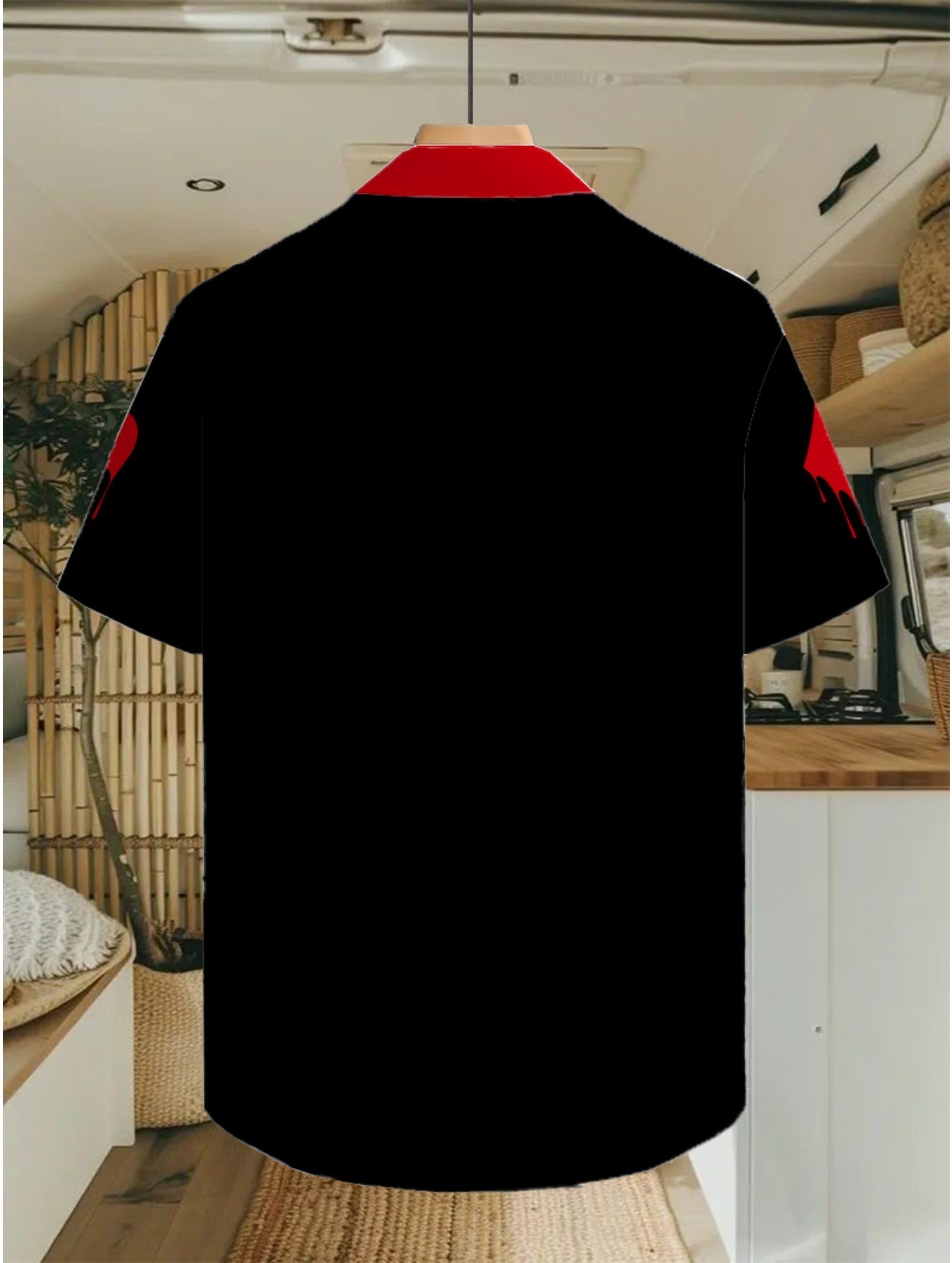 Herren Freizeit Hemd im Kartenmuster Stil – Button-Down Kurzarm für Urlaub & Party