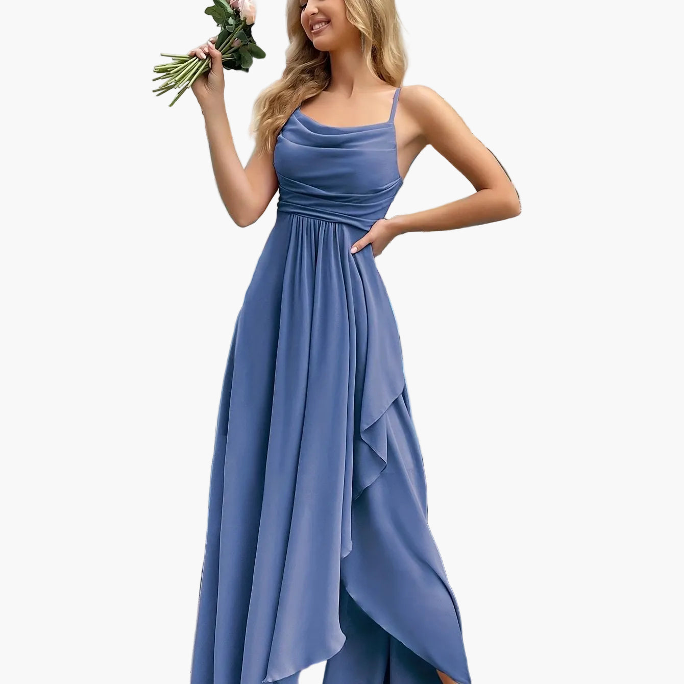 Women's Elegant Fit & Flare Evening Dress for Festive Occasions