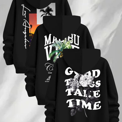 Hooded sweatshirt with graphic print, men’s/unisex