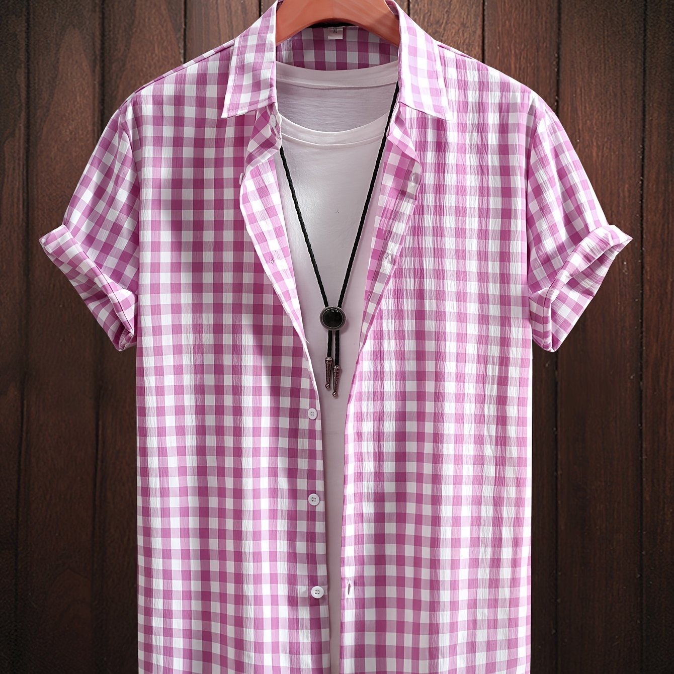 Herren Kurzarm Freizeithemd Kariert – Modernes Button-Down für Alltag und Freizeit