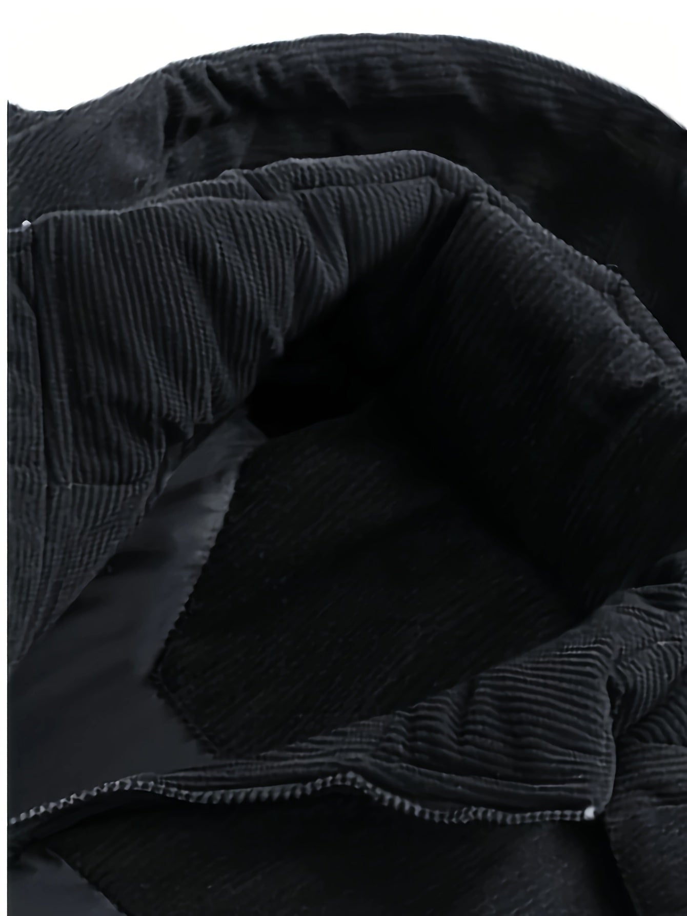 Unisex Winter Steppjacke mit Kapuze und Cord-Details